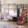Merax Etagenbett 140x200 & 90x200cm, Metall-Hochbett mit Produktbild-Vorschau 1