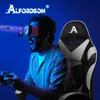 A person playing a VR game, with a gaming chair in the background. Podgląd zdjęcia produktu