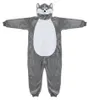 Pigiama Onesie Kigurumi Costume Travestimento Grigio Husky Anteprima dell’immagine prodotto 4