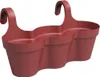 Artevasi Capri Balcony Triple Pot, Rot, 11 l, 305 mm, 540 Produktbild-Vorschau 1