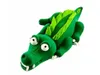 A green clay alligator figurine on a white background. Podgląd zdjęcia produktu