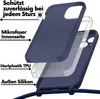 An exploded view diagram of a phone case, showing its layered construction and materials. Produktbild-Vorschau