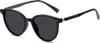 Damen Herren Polarisierte Sonnenbrille Runde Sonnenbrille Produktbild-Vorschau 1