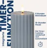LED Wachskerze Flamme Stripe Batterie Timer blau 15x7,5cm Produktbild-Vorschau 7