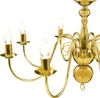vidaXL Lustre Golden pour 8 ampoules E14 Voir les images du produit 5