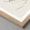 Gerahmtes Poster - Rahmen in heller Eiche - Frau Zeichnung Produktbild-Vorschau 2