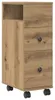 vidaXL Badschrank Schmal mit Rollen Artisan-Eiche Produktbild-Vorschau 1