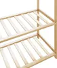 vidaXL Wieszak na ubrania z półkami 80x40x175 cm bambusowy Podgląd zdjęcia produktu 6