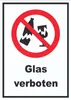 Schild Glas verboten A4 (210x297mm) Produktbild-Vorschau 1