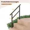 Regulowana poręcz schodowa zewnętrzna, 104 cm, metalowa Podgląd zdjęcia produktu 2