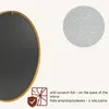 Okrągłe lustro NOOR, metalowa rama, złote, Ø 80 cm Podgląd zdjęcia produktu 5