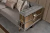 Moderne Couchgarnitur Garnitur Dreisitzer Sessel Sofa Grau Produktbild-Vorschau 3
