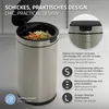 ML-Design Mülleimer mit Sensor 30L rund, Edelstahl Silber Produktbild-Vorschau 6
