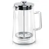 Arendo French Press in vetro, pressa per caffè, 1 litro, Anteprima dell’immagine prodotto 1