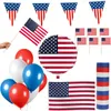 USA Party Deko Set 74 tlg. Partyset Partydeko Amerika Produktbild-Vorschau 1