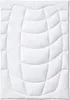 A white quilted comforter is shown flat against a white background. Produktbild-Vorschau