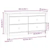 Szafka boczna 100x40x54 cm lite drewno sosnowe Podgląd zdjęcia produktu 10