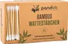 Pandoo Wattestäbchen - Bambus und Baumwolle - 200 Stück Produktbild-Vorschau 2