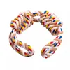 A colorful rope dog toy with knots. Produktbild-Vorschau