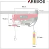 AREBOS 230 V Seilwinde 500 W, 400–800 kg Tragkraft, Produktbild-Vorschau 9