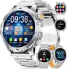 Smartwatch Herren Militär-1000mAh Akku/3 Armbändern mit Produktbild-Vorschau 1