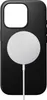 A black iPhone case with a white MagSafe charger attached. Náhľad obrázku produktu