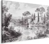 Italienischer Leinwand Leinwandbild - Black and White Produktbild-Vorschau 1