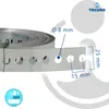 tecuro Lochband Montageband 25 mm x 10 m Rolle - Edelstahl Produktbild-Vorschau 4