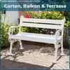 Blome Gartenbank Linderhof weiß 2-Sitzer Produktbild-Vorschau 15