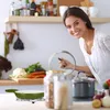Relaxdays Topfuntersetzer Schneeflocke 2er Set, HBT: Produktbild-Vorschau 3