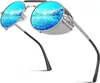 CGID Sonnenbrille Herren Retro Steampunk Polarisiert Runde Produktbild-Vorschau 1