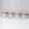 4er Set Windlicht Klar Glas H10cm Teelichthalter Tischdeko Produktbild-Vorschau 6