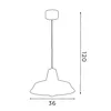 Classe verde lampada a sospensione per loft 1xE27 15W Anteprima dell’immagine prodotto 2