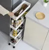 Ruhhy 24291 Regál na kolečkách, 4 police bílá Náhled obrázku produktu 7