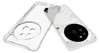 A clear phone case and a phone are shown against a white background. Produktbild-Vorschau