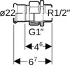 Geberit 65534, Schlauchanschluss, Kupfer Produktbild-Vorschau 4