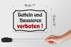 Blechschild Hinweis 18x12cm Betteln und Hausieren verboten Produktbild-Vorschau 5