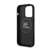 The inside of a black iPhone case with text and a circular graphic. Náhled obrázku produktu