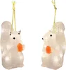 Décorations de Noël en acrylique LED Écureuil 2 pièces pour Voir les images du produit 1