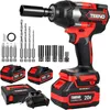 TEENO Clé à Choc Sans Fil 700 Nm 1/2", 20V Brushless avec 2 Voir les images du produit 1