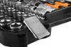 A close-up view of a socket wrench set in a black case. Anteprima dell’immagine prodotto