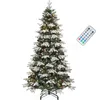 180cm Künstlicher Weihnachtsbaum mit Schnee & 300 LED Produktbild-Vorschau 2