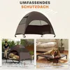 Hundeliege Outdoor mit Dach, Erhöhtes Hundebett für Große Produktbild-Vorschau 4