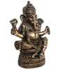 Ganesha Figur Deko Buddha Figur sitzen auf Lotus Nr:H051 Produktbild-Vorschau 2