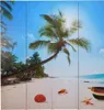 vidaXL Roomdivider, inklapbaar, 160 x 170 cm, strandstijl Productafbeelding-voorbeeld 1