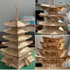 RoboTime 3D-Holzpuzzle Fünfstöckige Pagode Produktbild-Vorschau 5