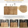 MODFU Buffet en bois, commode avec 3 portes et 3 tiroirs, Voir les images du produit 8