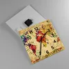 Wanduhr - Quadrat - Glasuhr - Karte Welt modern - 30x30cm - Produktbild-Vorschau 2