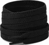 Breite flache Sneaker Schnürsenkel - 10mm - Schwarz - 120 cm