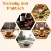 Glasuntersetzer Silikon 10er Set mit Halter, schwarz, Produktbild-Vorschau 5